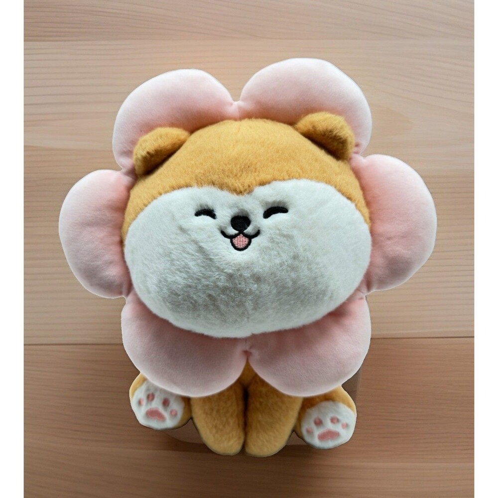 Shiba Inu Flower Smiling Stuffed Animals Anime Plush Soft Toy 12” Puppy Dog